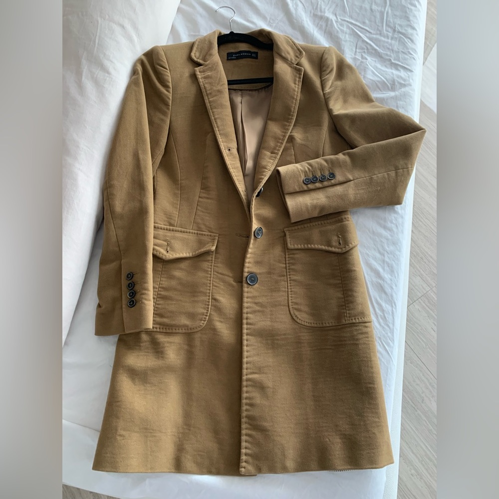 WOMAN ZARA LONG TRENCH COAT
